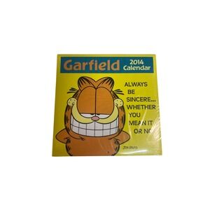 Garfield 2014 Wall Calendar Jim Davis Andrews McMeel Sealed New Comic Collectibl